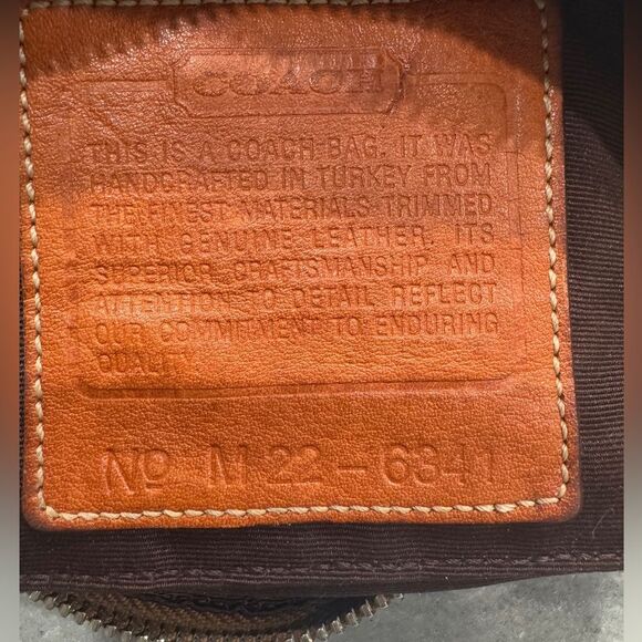 COACH Crossbody Bag 6341 Mini Signature Canvas Leather‎ Brown - Picture 2 of 9